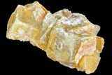 Yellow Cubic Fluorite/Quartz Crystal Cluster - Morocco #84295-1